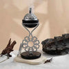 Modern Marble Metal Arabesque Bakhoor Incense Burner