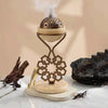 Modern Marble Metal Arabesque Bakhoor Incense Burner